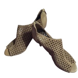 Marc Fisher Tan Cutout Heels